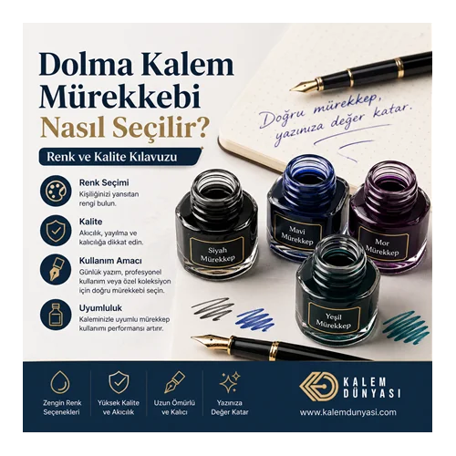 Dolma Kalem Mürekkebi Nasıl Seçilir? Renk ve Kalite Kılavuzu